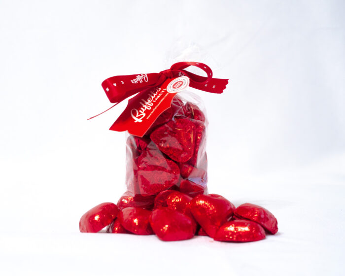 Milk Chocolate Foiled Hearts