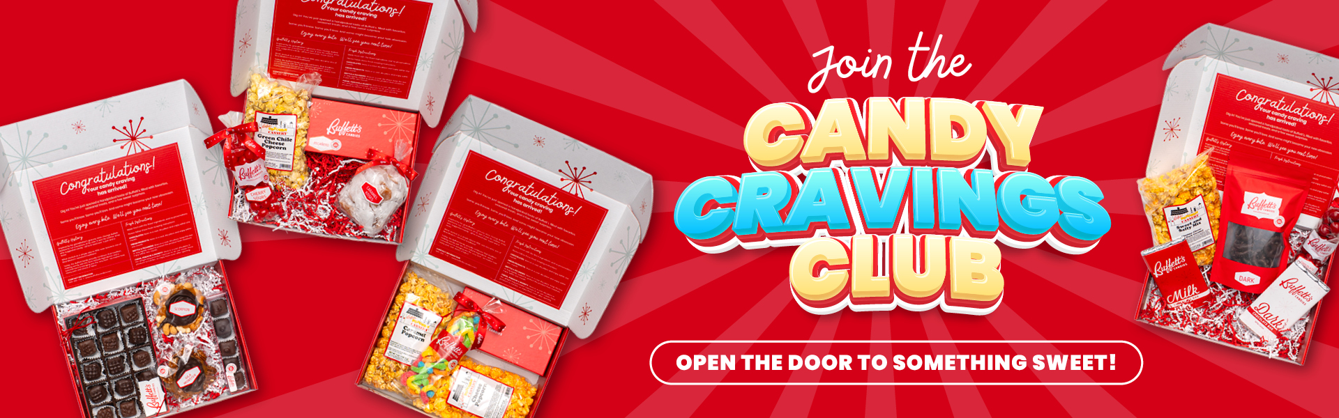 Infographic for Buffet's Candy Cravings Club